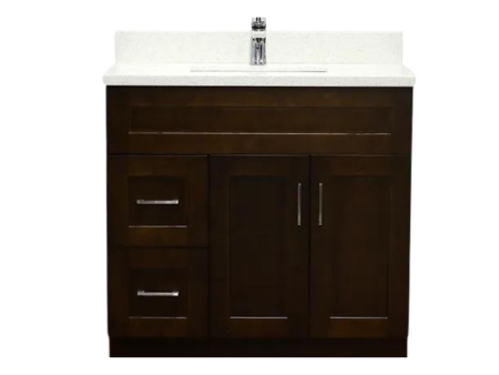 42" Solid Wood Shaker Vanity with Drawers (No Top)