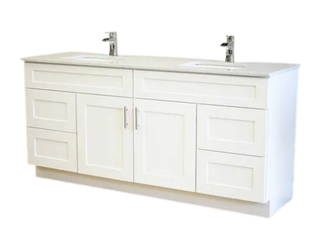 60" Solid Wood Shaker Vanity (No Top)