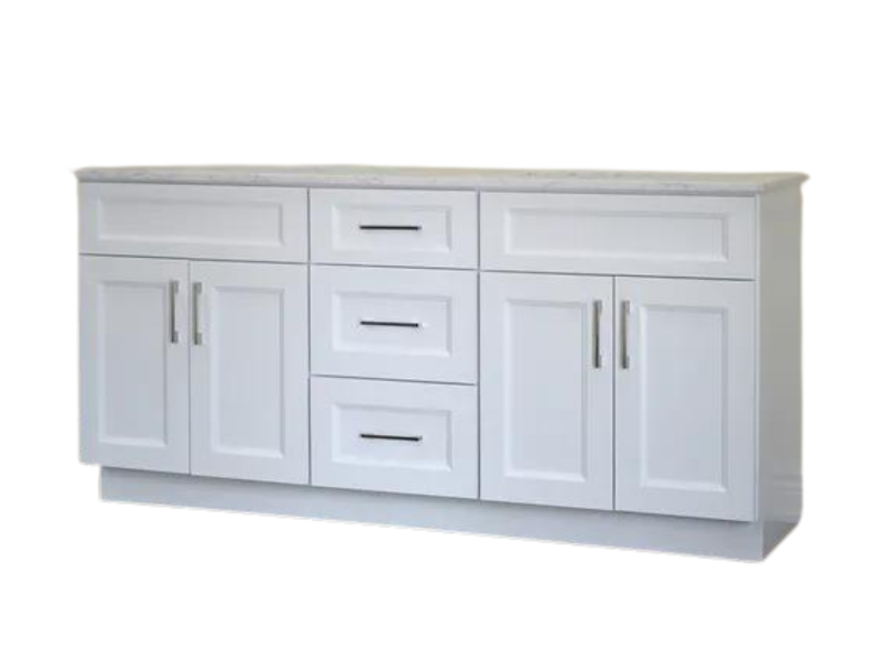 60" Solid Wood Shaker Vanity (No Top)