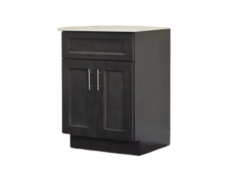 24" Solid Wood Shaker Vanity (No Top)