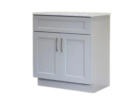 30" Solid Wood Shaker Vanity (No Top)