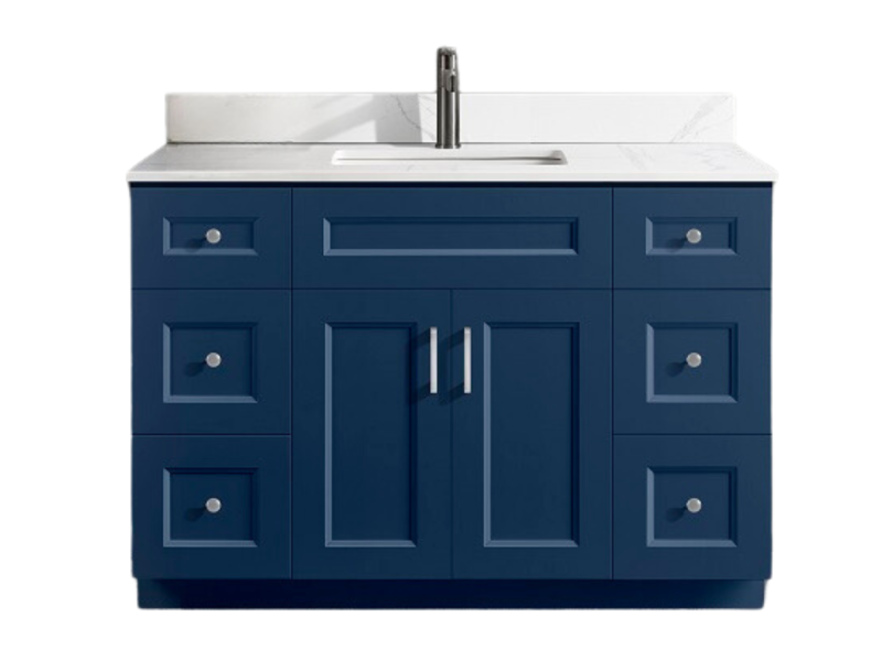 54" Solid Wood Shaker Vanity (No Top)