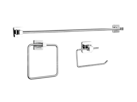 (Chrome) Square Bathroom Accessory