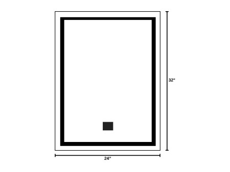 24" X 32" BLUETOOTH LED MIRROR