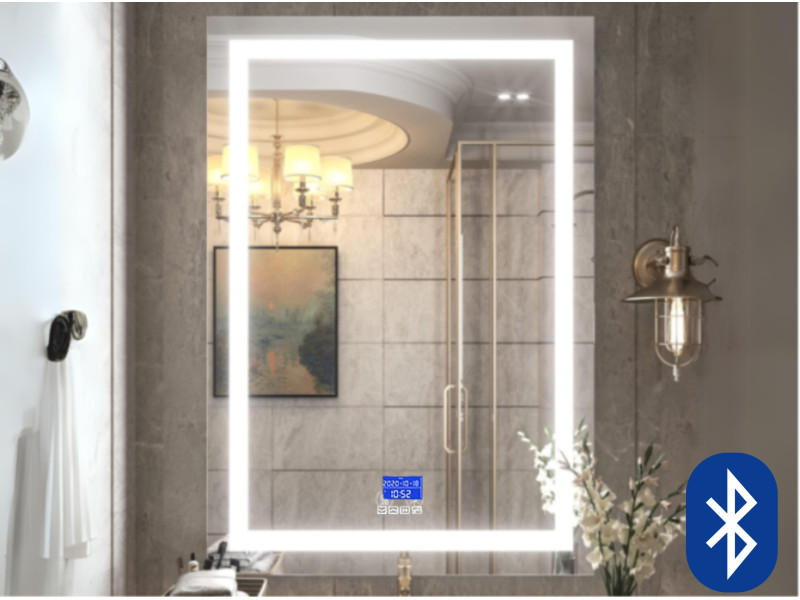 30" X 32" BLUETOOTH LED MIRROR