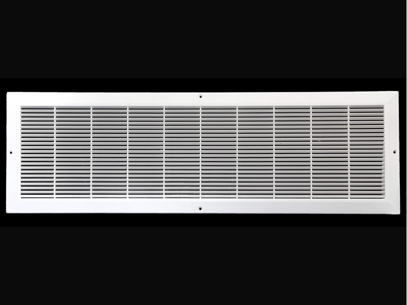 30" x 8" Plastic Return Grille (White)