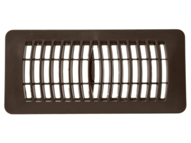 4" x 10" (Brown) Plastic Floor Vent