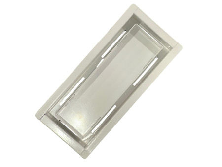 4" x 10" (White) Removable Metal Flush Mount Floor Register