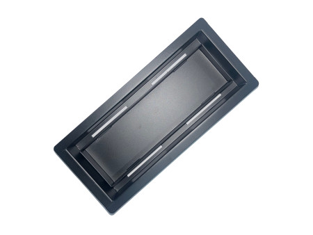 4" x 10" (Black) Removable Metal Flush Mount Floor Register