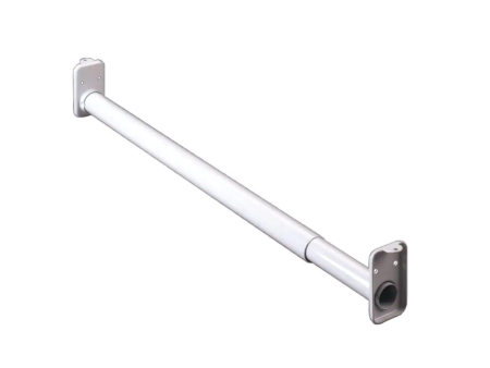48"-72" (White) Adjustable Closet Rod