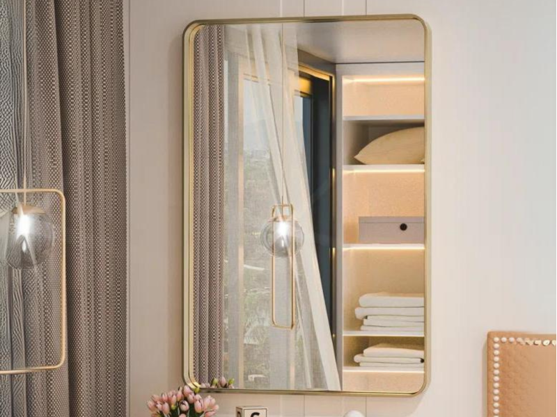 30" x 30" GOLD Mirror