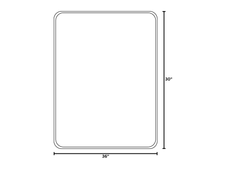 36" x 30" GOLD Mirror