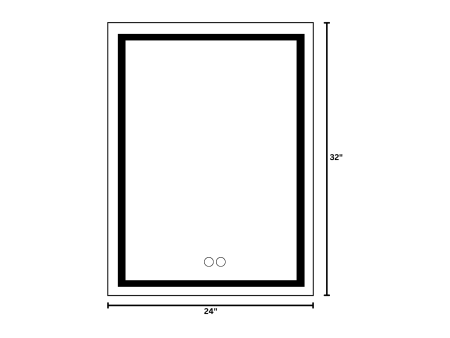 24" x 32" LED Mirror