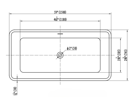 Square Freestanding Bathtub