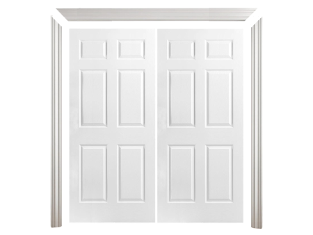 (44" x 80") 6 Panel Double Door